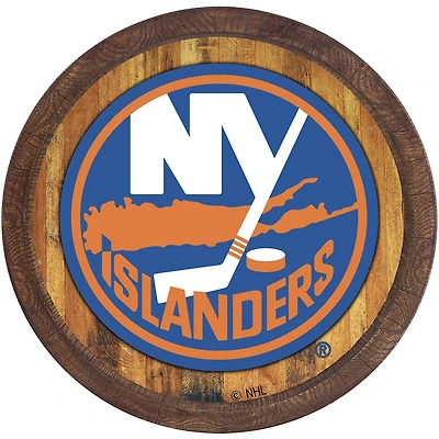 New York Islanders 21'' x 21'' Color Logo Faux Barrel Top Sign