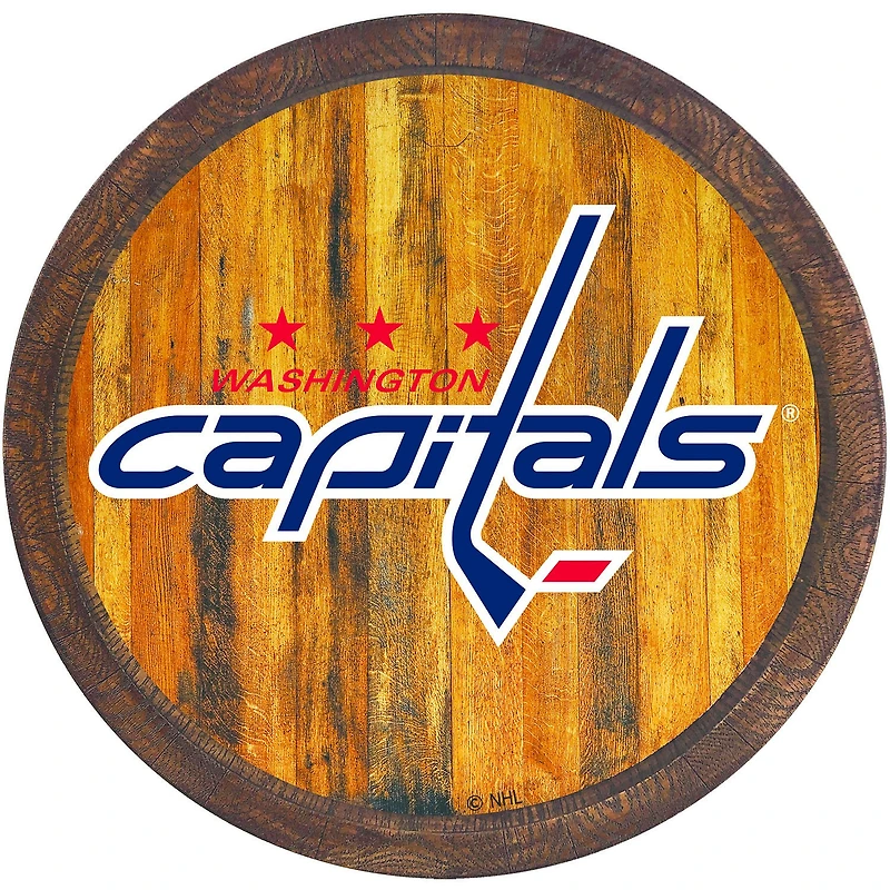 Washington Capitals 21'' x 21'' Color Logo Faux Barrel Top Sign