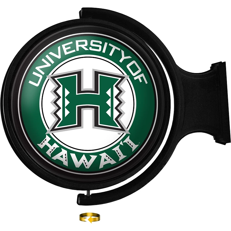 Hawaii Warriors 23'' x 21'' Team Illuminated Rotating Wall Sign