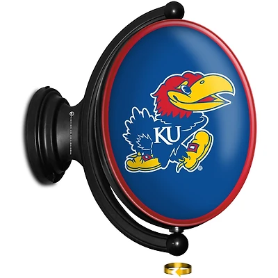 Kansas Jayhawks 23'' x 21'' Logo Illuminated Rotating Wall Sign