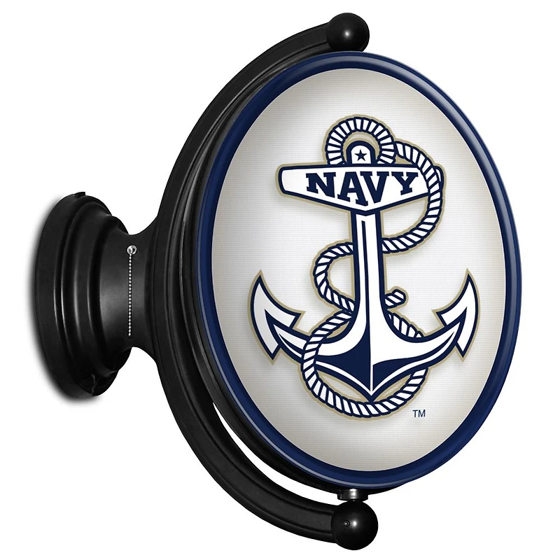 Navy Midshipmen 23'' x 21'' Anchor Illuminated Rotating Wall Sign
