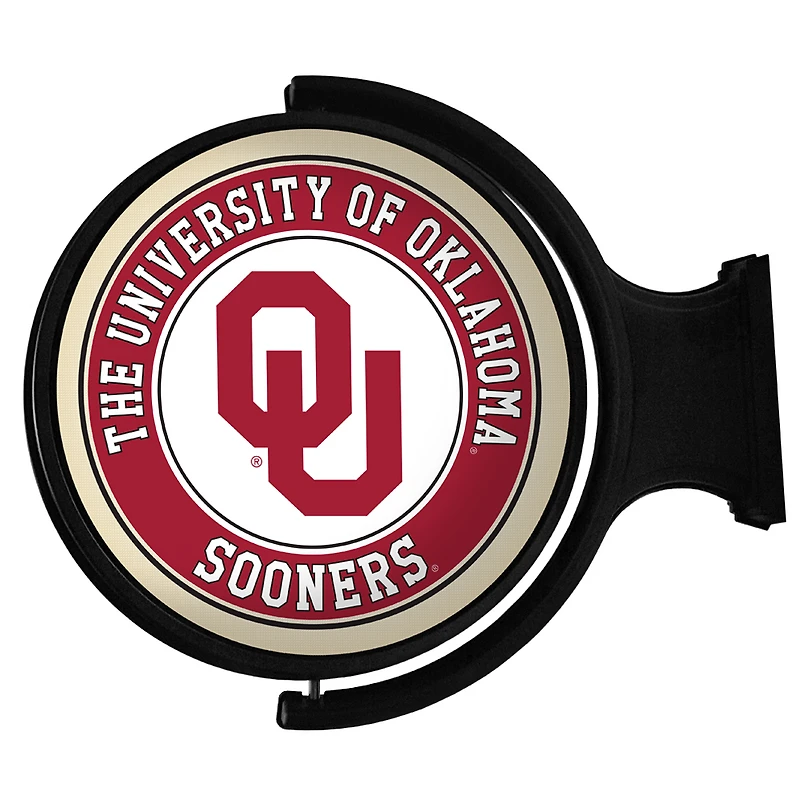 Oklahoma Sooners 23'' x 21'' Team Illuminated Rotating Wall Sign