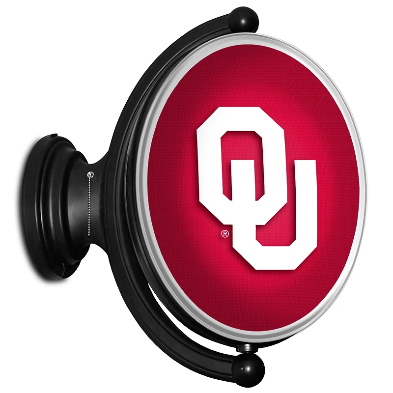 Oklahoma Sooners 23'' x 21'' Illuminated Rotating Wall Sign