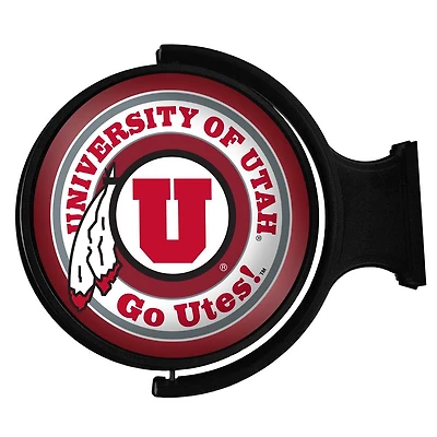 Utah Utes 23'' x 21'' Team Illuminated Rotating Wall Sign