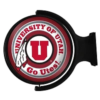 Utah Utes 23'' x 21'' Team Illuminated Rotating Wall Sign
