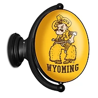 Wyoming Cowboys 23'' x 21'' Mascot Illuminated Rotating Wall Sign
