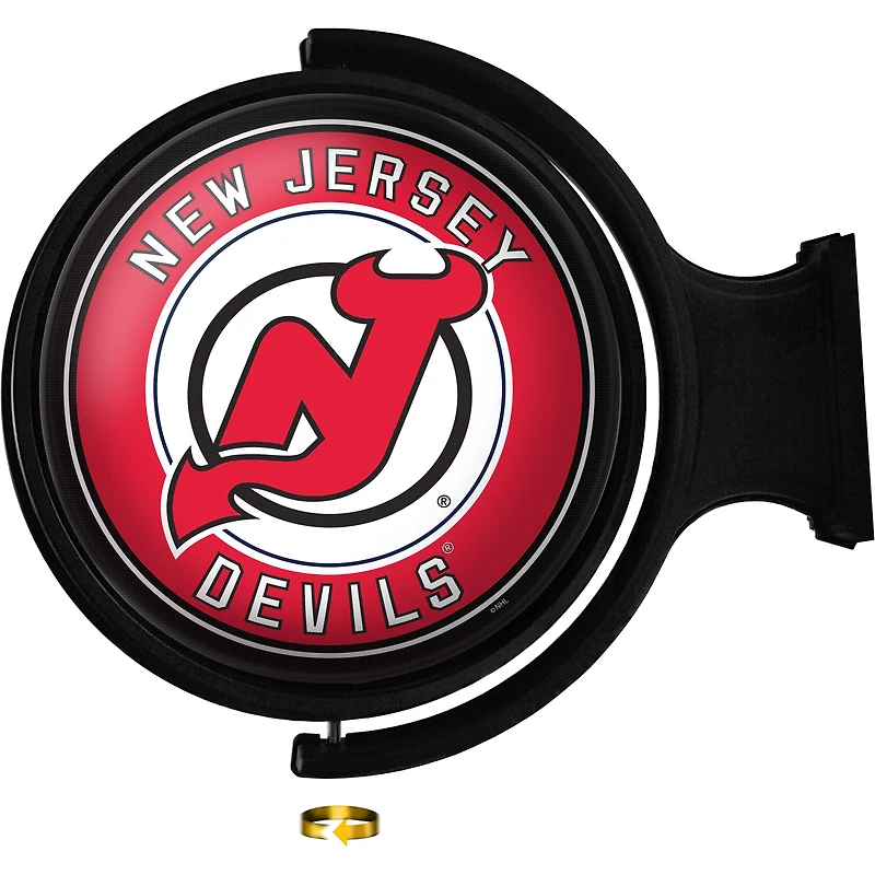 New Jersey Devils 23'' x 21'' Team Illuminated Rotating Wall Sign