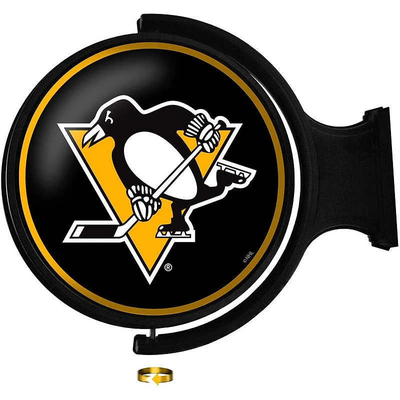 Pittsburgh Penguins 23'' x 21'' Team Logo Illuminated Rotating Wall Sign