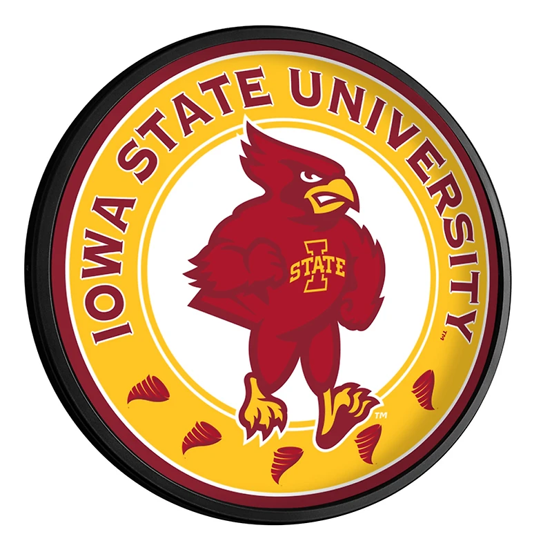 Iowa State Cyclones 18'' x 18'' Mascot Slimline Illuminated Wall Sign