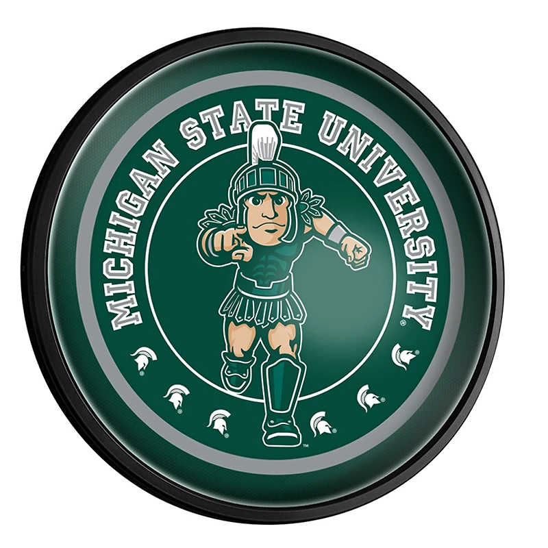 Michigan State Spartans 18'' x 18'' Mascot Slimline Illuminated Wall Sign