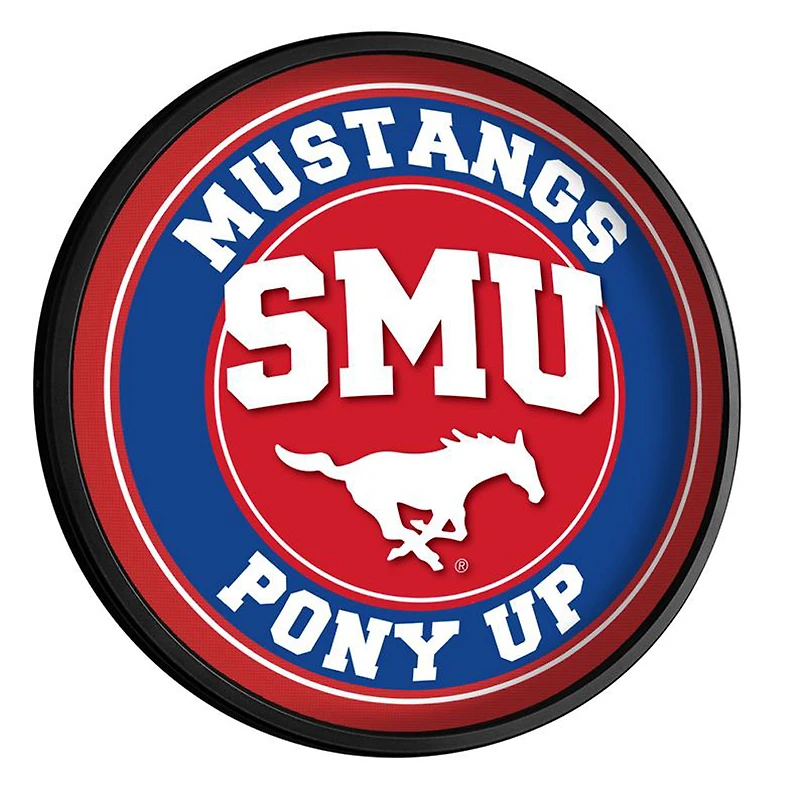SMU Mustangs 18'' x 18'' Slimline Illuminated Wall Sign