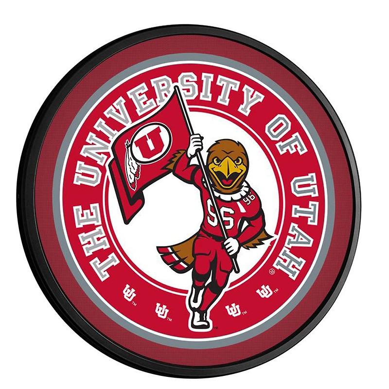 Utah Utes 18'' x 18'' Mascot Slimline Illuminated Wall Sign