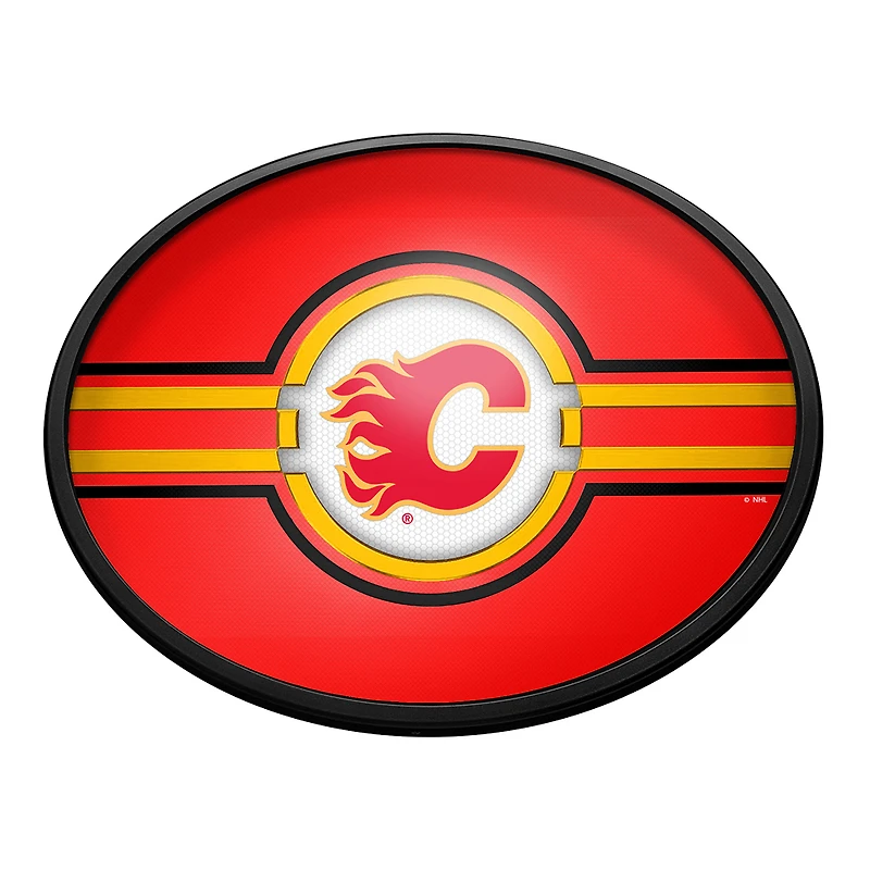 Calgary Flames 18'' x 14'' Team Color Slimline Illuminated Wall Sign
