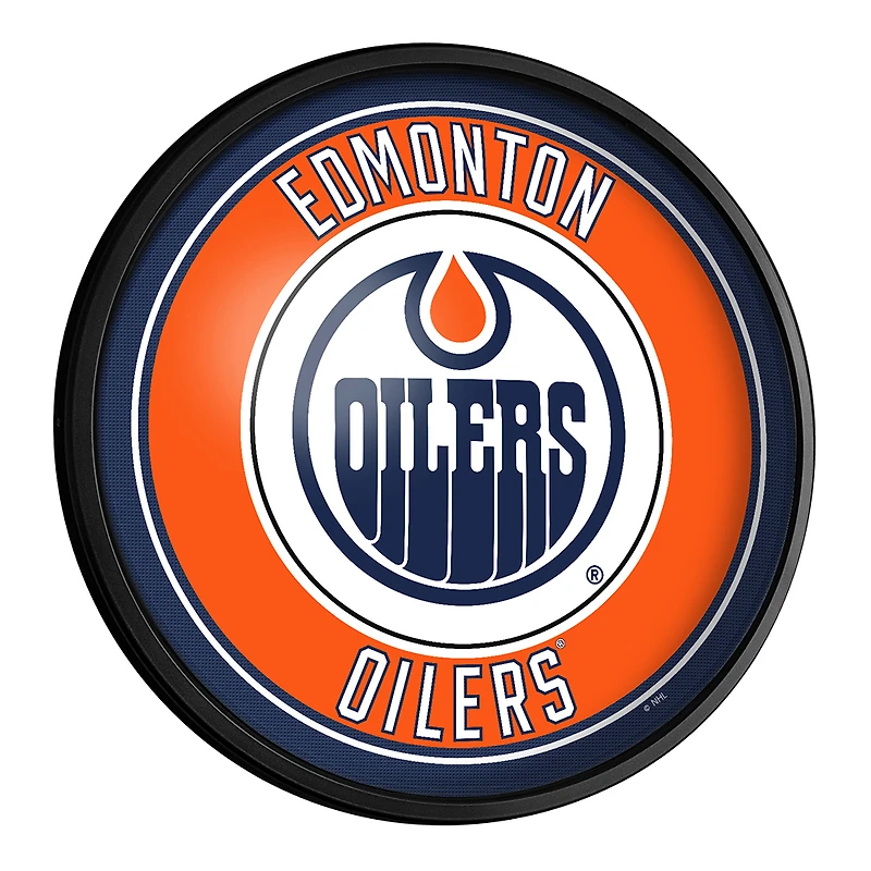 Edmonton Oilers 18'' x 18'' Slimline Illuminated Wall Sign