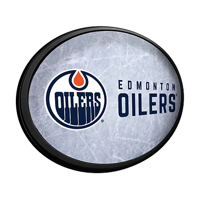 Edmonton Oilers 18'' x 14'' Team Slimline Illuminated Wall Sign