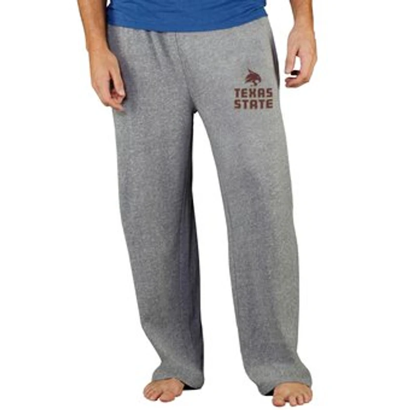 Men's Concepts Sport Gray Texas State Bobcats Mainstream Terry Pants