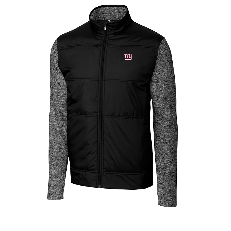Men's Cutter & Buck Black New York Giants Big & Tall Stealth Full-Zip Jacket