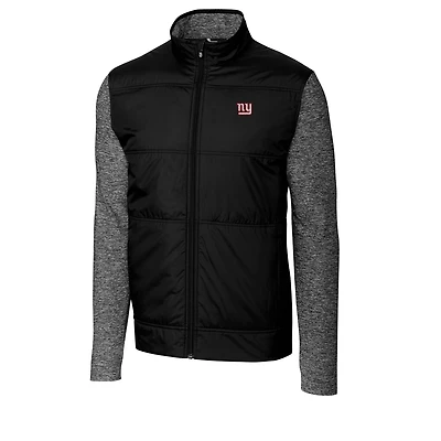 Men's Cutter & Buck Black New York Giants Big & Tall Stealth Full-Zip Jacket
