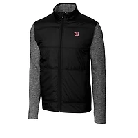 Men's Cutter & Buck Black New York Giants Big & Tall Stealth Full-Zip Jacket