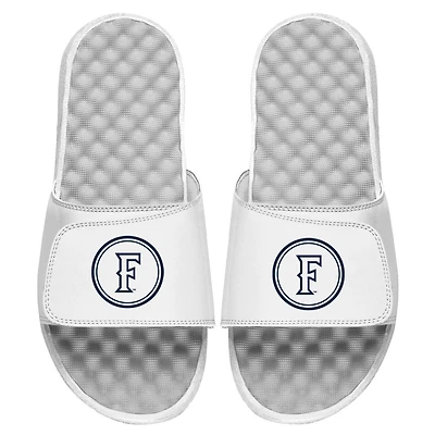 Men's ISlide White Cal State Fullerton Titans Circle Logo Slide Sandals