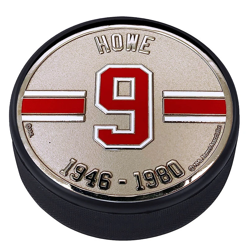 Gordie Howe Detroit Red Wings Medallion Legends Collection Puck