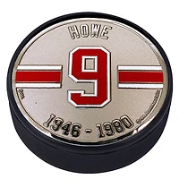Gordie Howe Detroit Red Wings Medallion Legends Collection Puck