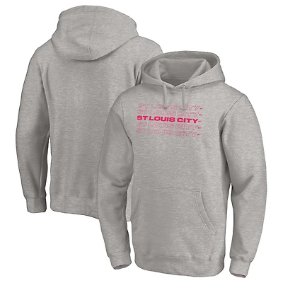 Men's Heather Gray St. Louis City SC Holiday Pullover Hoodie