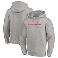 Men's Heather Gray St. Louis City SC Holiday Pullover Hoodie