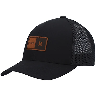 Men's Hurley Black Fairway Trucker Snapback Hat