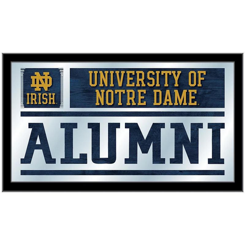 Notre Dame Fighting Irish 26'' x 15'' Team Alumni Mirror