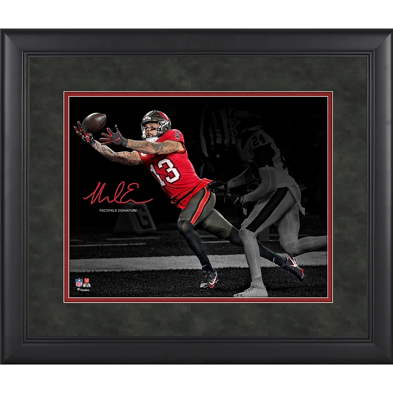 Mike Evans Tampa Bay Buccaneers Framed 11" x 14" Spotlight Photograph - Facsimile Signature