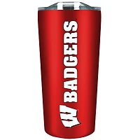 Wisconsin Badgers 18oz. Stainless Soft Touch Tumbler