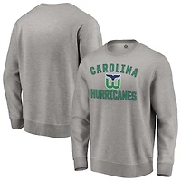 Men's Heather Gray Carolina Hurricanes Special Edition Victory Arch Pullover Sweatshirt