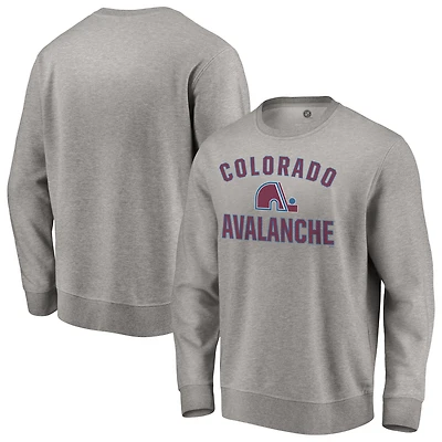 Men's Heather Gray Colorado Avalanche Special Edition Victory Arch Pullover Sweatshirt