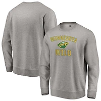 Men's Heather Gray Minnesota Wild Special Edition Victory Arch Pullover Sweatshirt