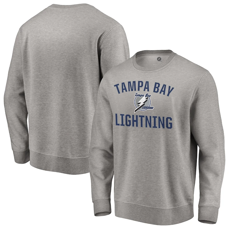 Men's Heather Gray Tampa Bay Lightning Special Edition Victory Arch Pullover Sweatshirt