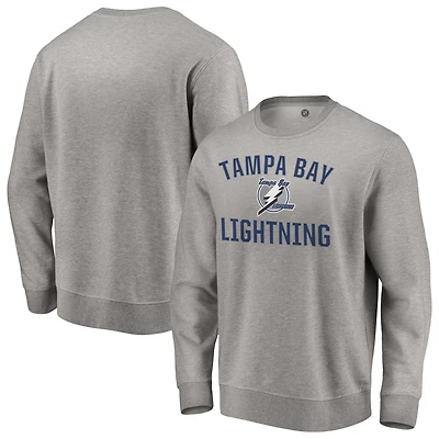 Men's Heather Gray Tampa Bay Lightning Special Edition Victory Arch Pullover Sweatshirt