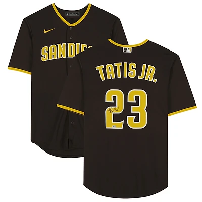 Fernando Tatis Jr. San Diego Padres Autographed Brown Nike Replica Jersey