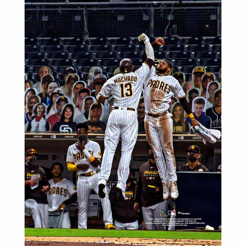 Fernando Tatis Jr. and Manny Machado San Diego Padres Unsigned Home Run Celebration Photograph