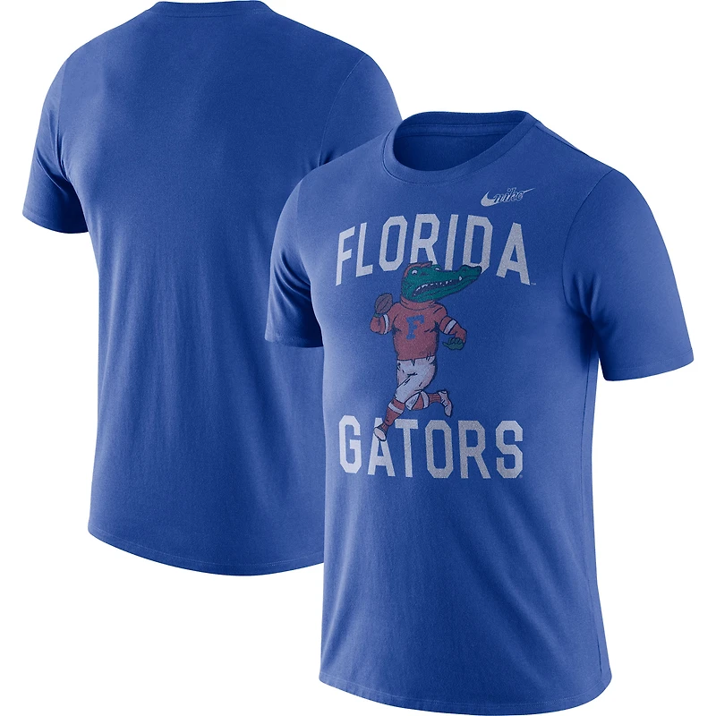 Men's Nike Royal Florida Gators Old-School Mascot Tri-Blend T-Shirt