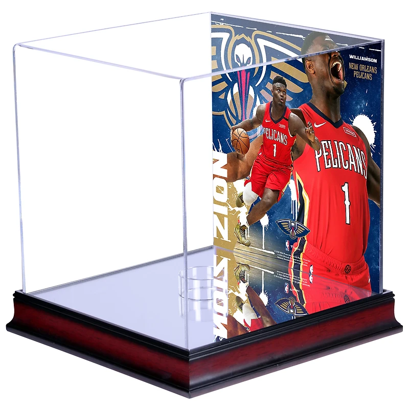 Zion Williamson New Orleans Pelicans Mahogany Basketball Display Case with Sublimated Plate