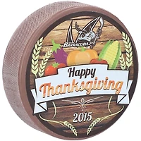 Sher-Wood San Jose Barracuda 2015 Happy Thanksgiving Replica Game Puck
