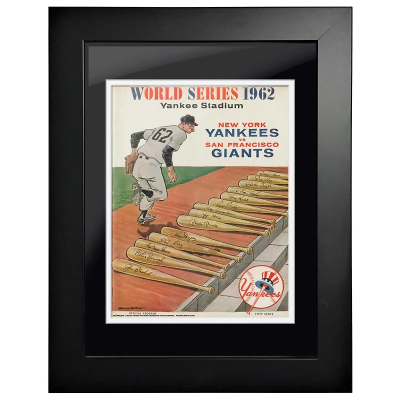 New York Yankees World Series 14'' x 18'' Framed Program