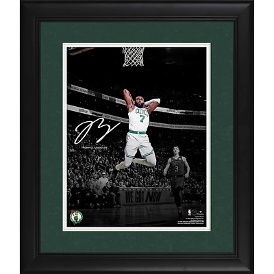 Jaylen Brown Boston Celtics Framed 11" x 14" Spotlight Photograph - Facsimile Signature