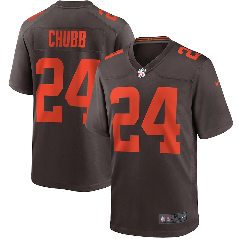 Men's Nike Nick Chubb Brown Cleveland Browns Alternate Game Jersey
