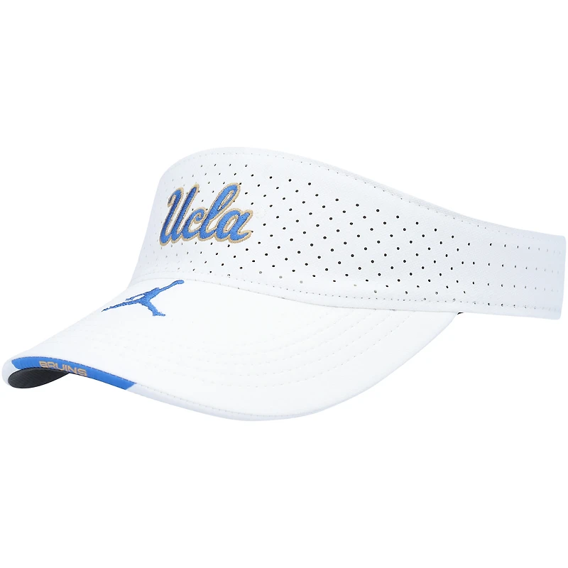 Men's Jordan Brand White UCLA Bruins 2021 Sideline Performance Visor