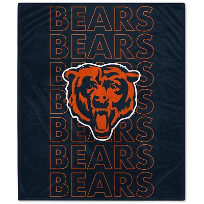 Chicago Bears 60" x 70" Echo Wordmark Lightweight Blanket