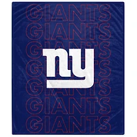 New York Giants 60" x 70" Echo Wordmark Lightweight Blanket
