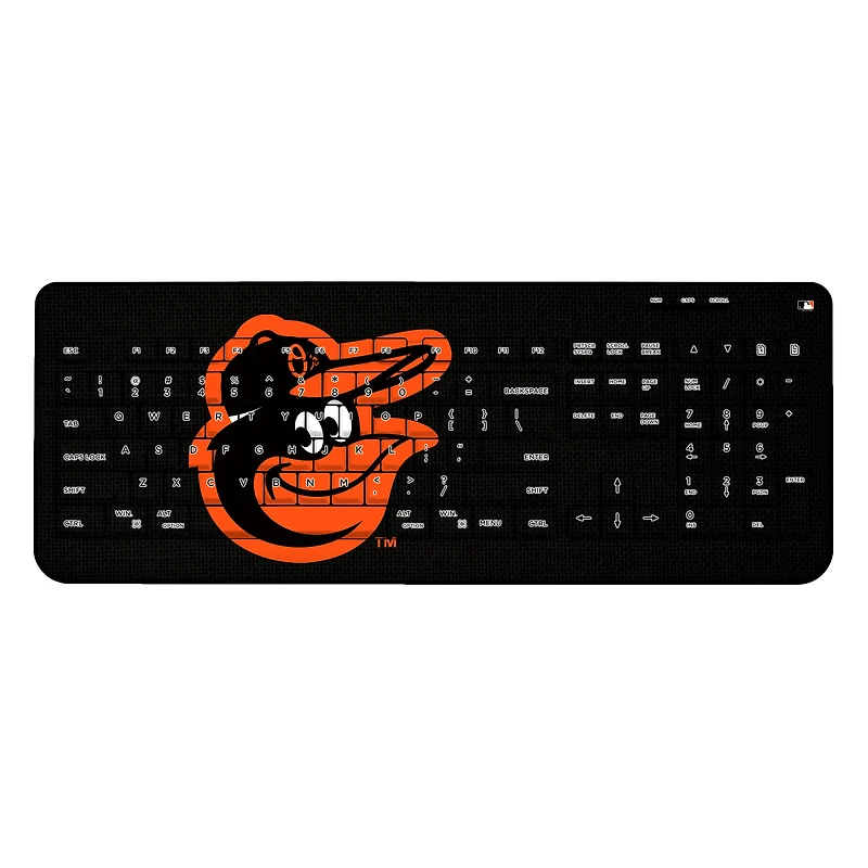 Baltimore Orioles Team Logo Wireless Keyboard