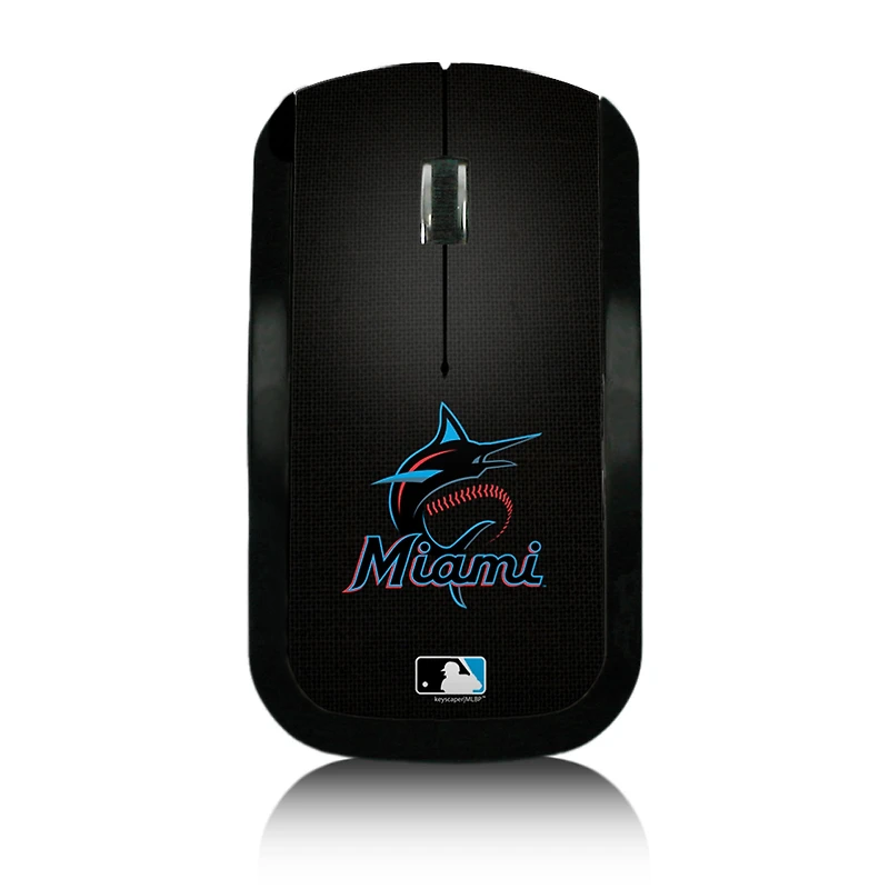Miami Marlins Team Logo Wireless Mouse